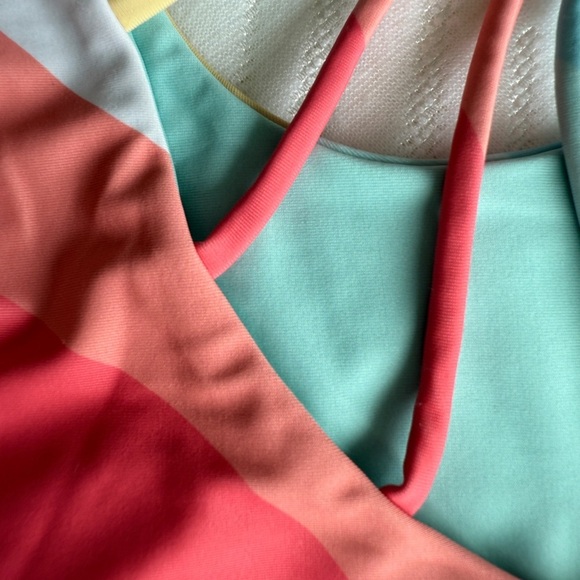 💗 GIRLS Size 10 Colorful Striped Two-Piece Bikini Set - Picture 9 of 10